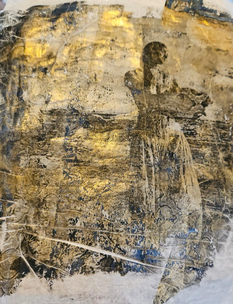 impression sur papier de soie d'une image de magazine.